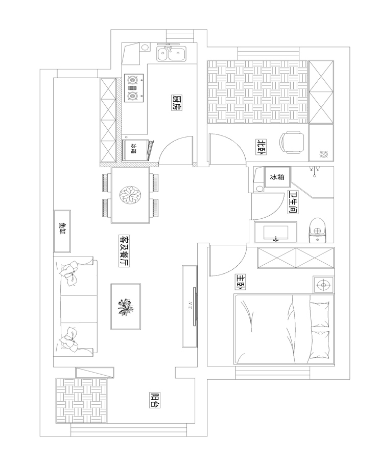 龍湖西府原著-85㎡-現(xiàn)代風(fēng)格--平面圖.jpg