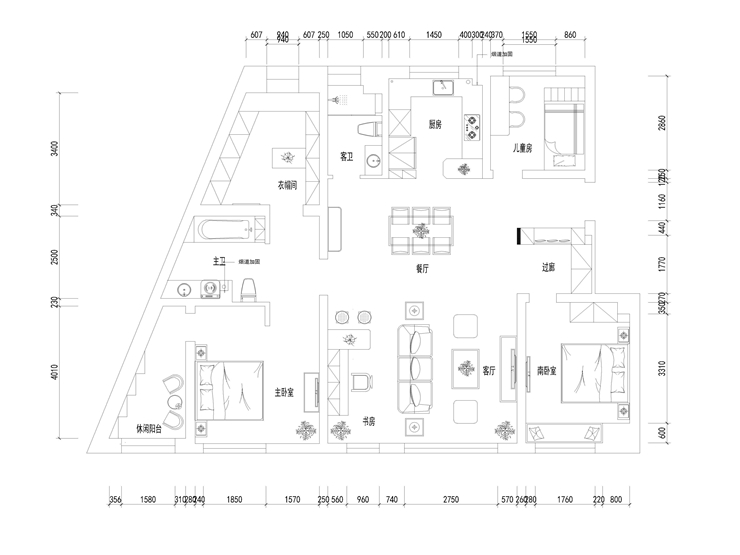 金地檀府-140平-后現(xiàn)代風(fēng)格-平面圖.jpg