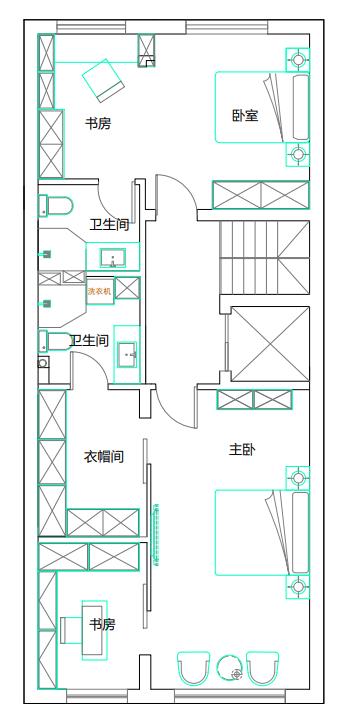 星月國際別墅-310平-新中式風(fēng)格-平面圖.jpg